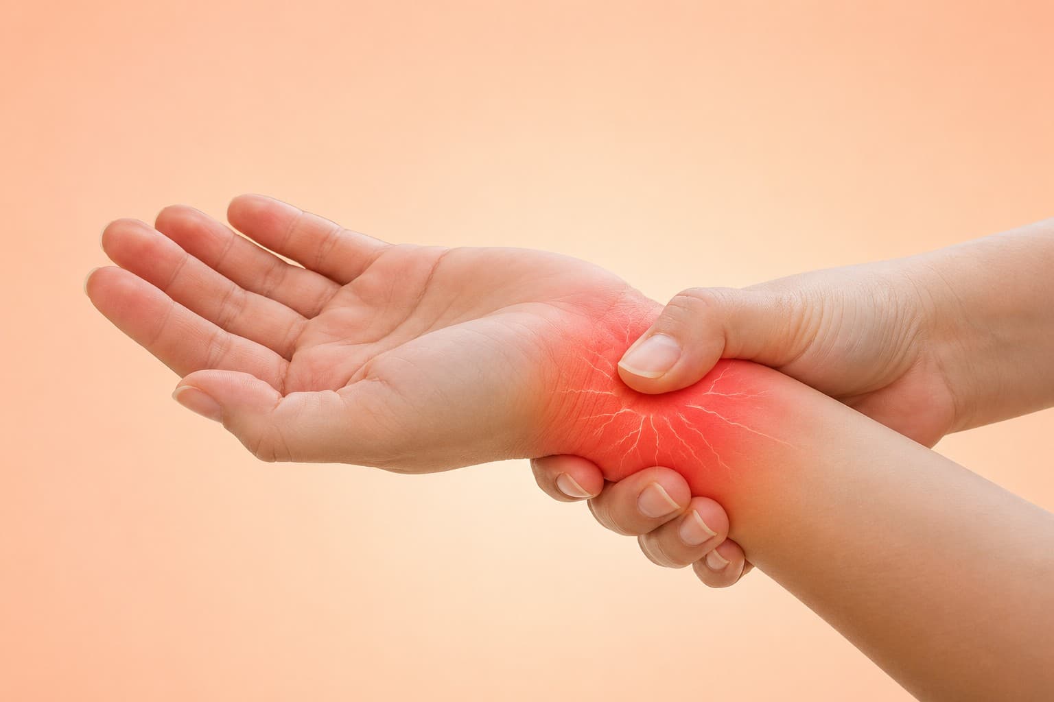 A soft abstract visualization representing inflammation and the body's immune response